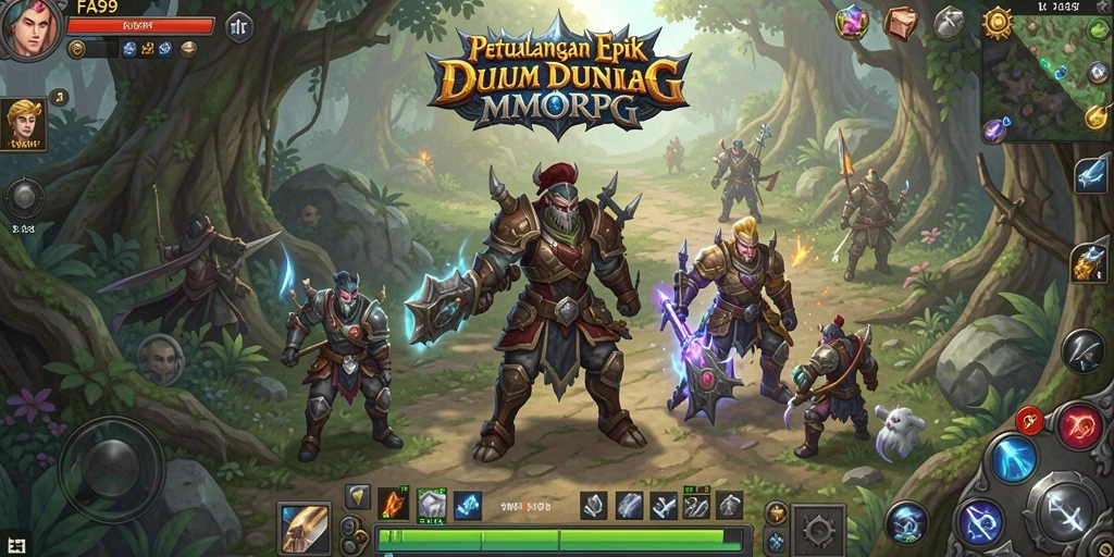 Cuplikan FA99 sebelum APK MMORPG dipasang.